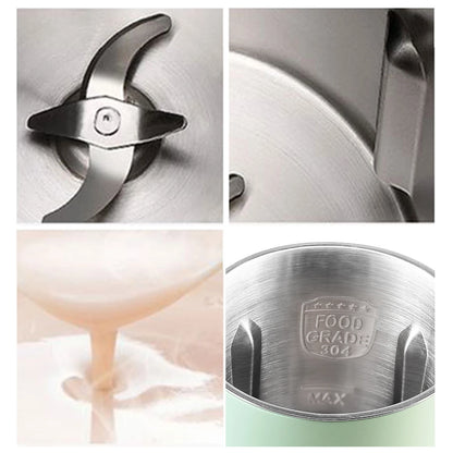 350mL Electric Juicer Multifunctional Soymilk Maker Food Blender Soy Milk Machine with Stainless Steel Blade MultiCooker Mixer