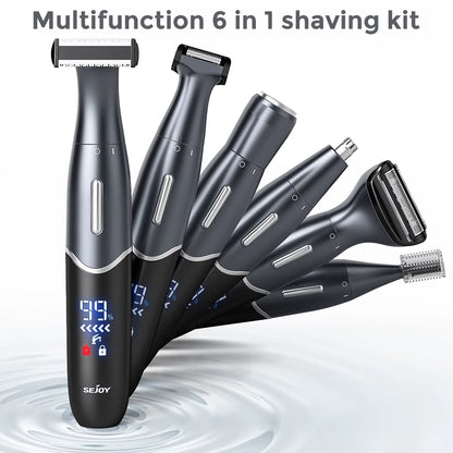 6 In1 Female Electric Epilator Body Hair Trimmer for Men Multifunctional Nose Trimmer Beard Ear Eyebrow Trimmer Shaver