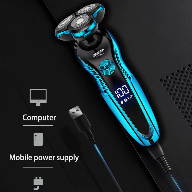 Electric Shaver Washable Rechargeable Electric Razor Body Hair Clipper Cutting Shaving Machine for Men Beard Trimmer