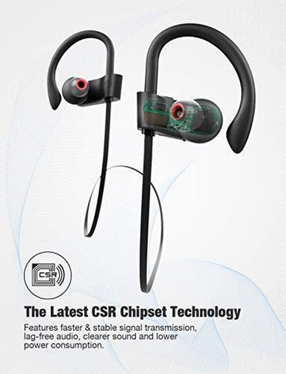 Otium Wireless Headphones, Bluetooth Headphones, Best Sports Earbuds, IPX7