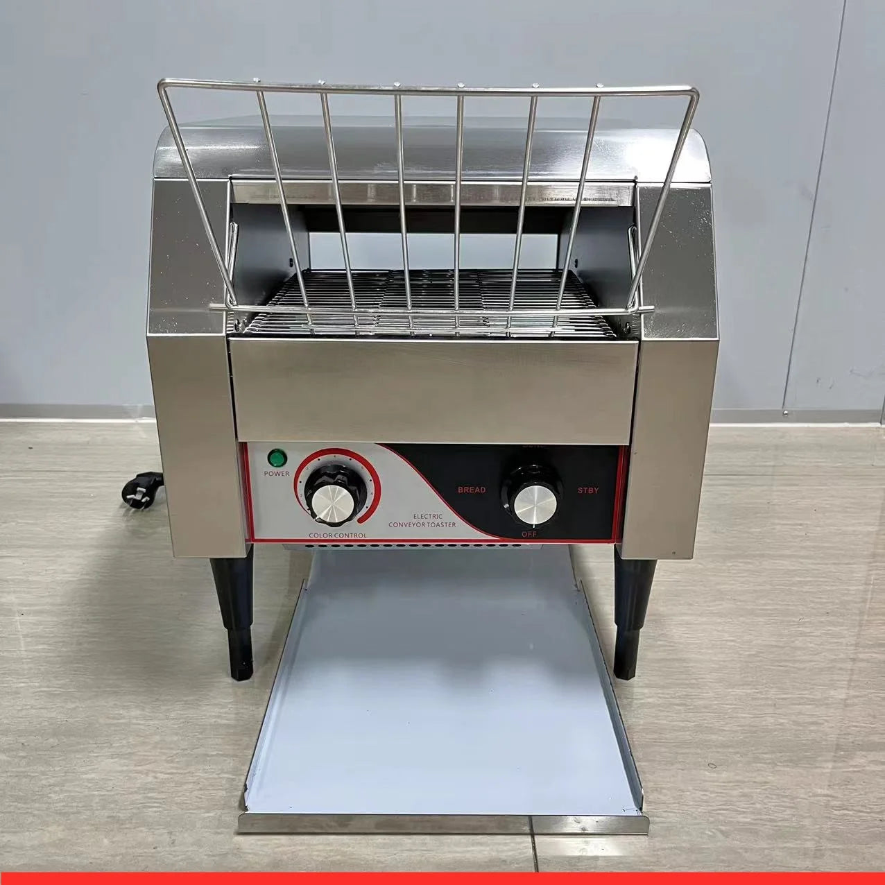 Commercial vertical quick conveyor toaster/electric belt conveyor bread toaster for breakfast