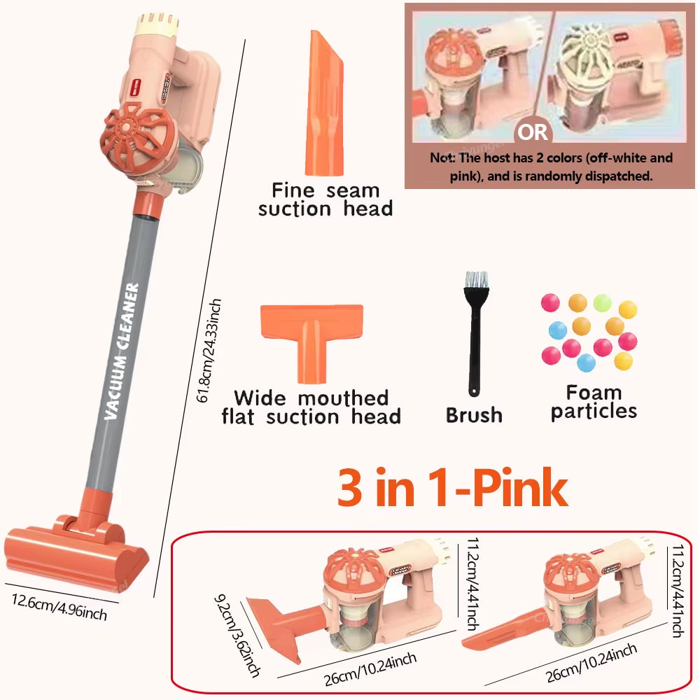 Kids Simulation Electric Vacuum Cleaner Cleaning Set for Toddlers Role Play Housekeeping Educational Toys Girl Boy Gifts