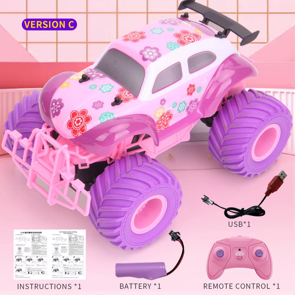JJRC Q157 Pink Girl Toy RC Climbing Car 2.4G off Road Vehicle Party Gift Remote Control Car Girl Christmas Toys