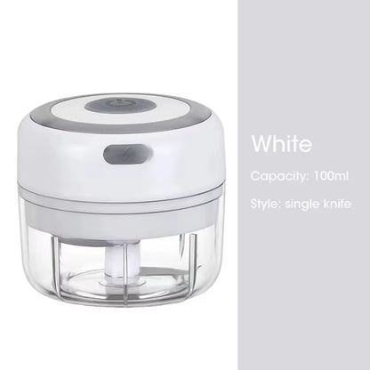 Mini Wireless Electric Garlic Crusher 100Ml/250Ml Portable Chopper USB Charging Ginger Chili Vegetable Masher Machine Kitchen