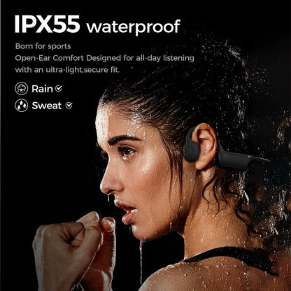 Bone Conduction Headphones, Wireless Bluetooth Open-Ear Sports Headphones Wit...