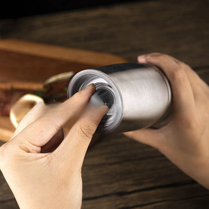 Induction electric stainless steel pepper, Sichuan pepper, and sea salt grinder