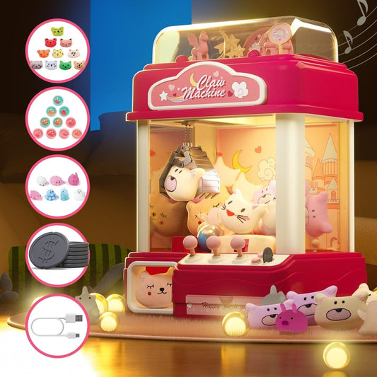 Skirfy Claw Machine for Kids Adults with Sound Light, Vending Machine Candy G...