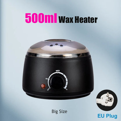 Depilatory Hair Removal Machine - Wax Melter Epilator Kit with Paraffin Heater Wax Beans Beads for Smooth Skin at Home Use
