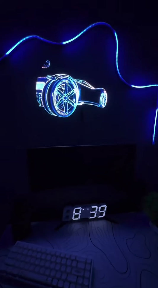 3D Hologram Fan 3D Holographic Projector Advertising Display Light HD Holographic Projector Stores Bars Party Xmas Halloween